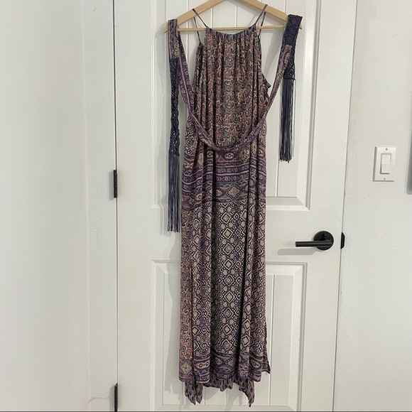 Anthropologie One September Purple Paisley Maxi Dress - Picture 8 of 11